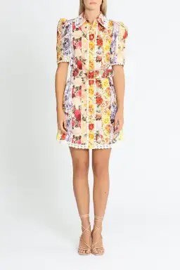 Zimmermann Wonderland Shirt Dress Multi Size 10