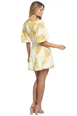 Zimmermann Empire Mini Dress White Size 14 AU for rent on The Volte - image 3