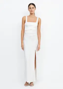 Bec & Bridge The Dreamer Square Neck Dress Ivory Size 10