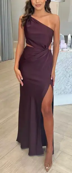 MISHA Kristin Satin Gown Size 6 for rent on The Volte - image 1