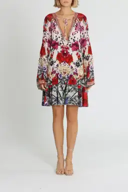 Camilla Gathered Panel Dress in Reign Of Roses Size 14 for rent on The Volte - image 1