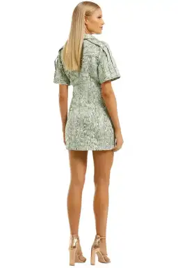 CMEO Collective Energised Dress in Ivy Woodgrain Size 6 for rent on The Volte - image 3