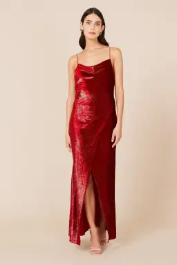 Camilla and Marc Mickey Slip Dress in Red Size 8