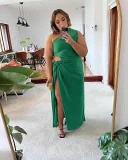 Sonya Moda Nour Maxi Dress Forest Green Size 16 for rent on The Volte - image 2