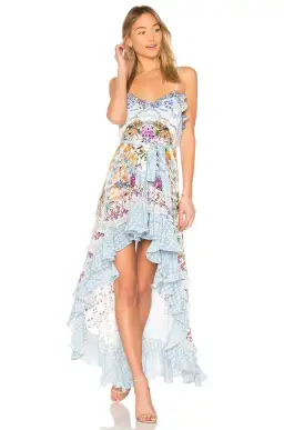 Camilla Girl Next Door High Low Button-down Dress Print Size M/Au 10  for rent on The Volte - image 1