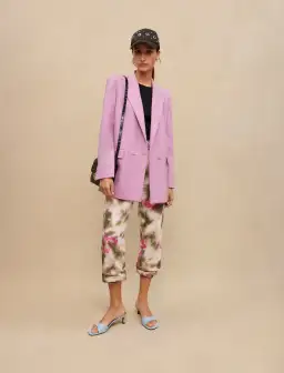 Maje Co-ord Two-Piece Suit Lilac Size 10 for rent on The Volte - image 1