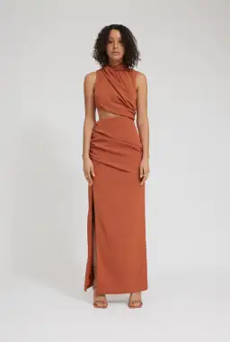 Tojha Gianna Dress Nude Orange Size 6