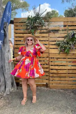 Aje Gretta Bow Back Mini Dress in Floral Size 16 for rent on The Volte - image 3