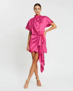 Acler Lochner Dress Fuchsia Size 12
