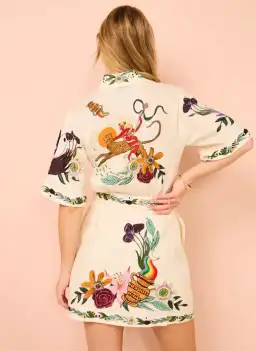 Alemais Meagan Mini Dress Print Size 10 for rent on The Volte - image 3