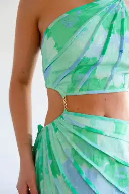 Zaco Jaliyah Dress in Blue Gerbera Size M / AU 10 for rent on The Volte - image 5