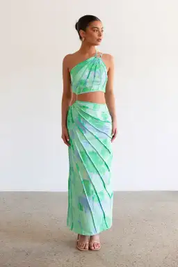 Zaco Jaliyah Dress in Blue Gerbera Size M / AU 10 for rent on The Volte - image 1