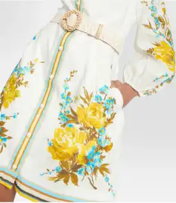 Zimmermann Halcyon Shirt Dress Floral Size 1 / AU 10 for rent on The Volte - image 3