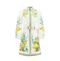 Zimmermann Halcyon Shirt Dress Floral Size 1 / AU 10 for rent on The Volte - image 5