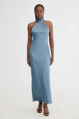 Significant Other Darcy Backless Dress in Petrol Size 10 for rent on The Volte - image 1