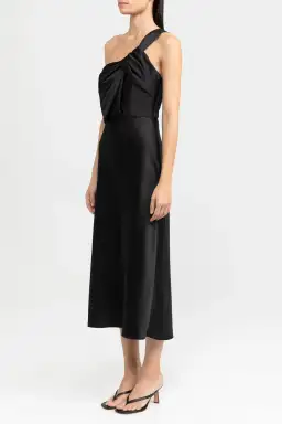 Significant Other Macy Midi Dress Black Size 10 for rent on The Volte - image 4