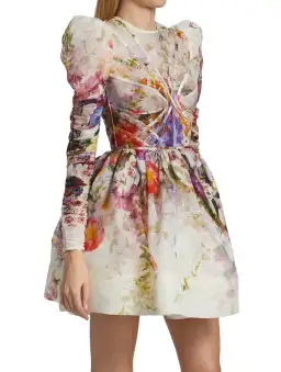 Zimmermann Prima Panelled Mini Dress Floral Size 0 / AU 6 or 8 for rent on The Volte - image 2