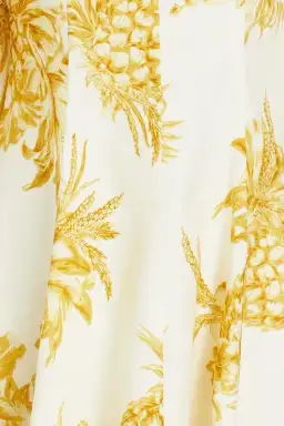 Zimmermann Empire Printed Linen Mini Dress Cream/Gold Size 2 / AU 12 for rent on The Volte - image 3