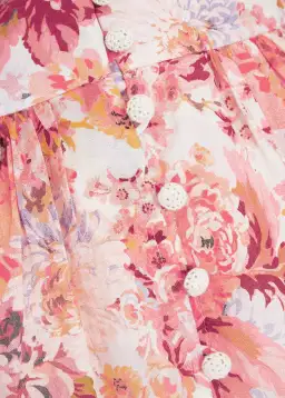 Zimmermann Devi Linen Mini Dress Floral Size 2 / AU 12 for rent on The Volte - image 4