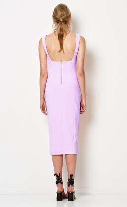  Hibiscus Islands Lilac Midi Dress