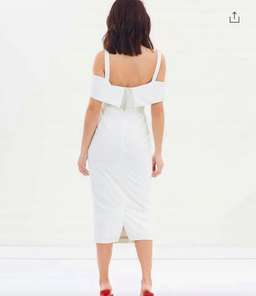 Pasduchas Riviera White Midi Dress Size 10 for rent on The Volte - image 4