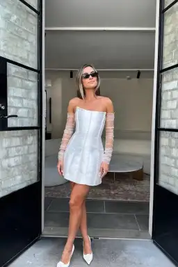 Eliya The Label Kayla Dress White Size 8 for rent on The Volte - image 5