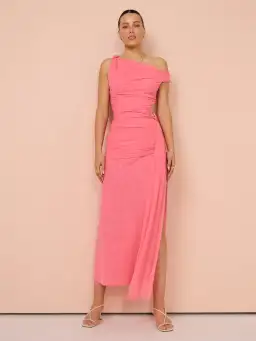 Bec & Bridge Kailani Aysm Dress Grapefruit Pink Size 8  for rent on The Volte - image 4