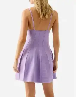 Aje Phaedra Ottoman Bustier Mini Dress Lilac Size L / AU 12 for rent on The Volte - image 2