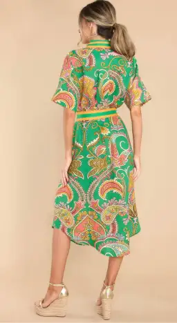 Alémais Marion Shirtdress Green Size 8 for rent on The Volte - image 7