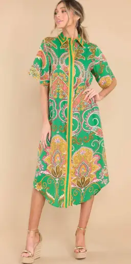 Alémais Marion Shirtdress Green Size 8 for rent on The Volte - image 8