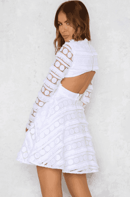 Mossman Moonlight White Dress Size 10 for rent on The Volte - image 2