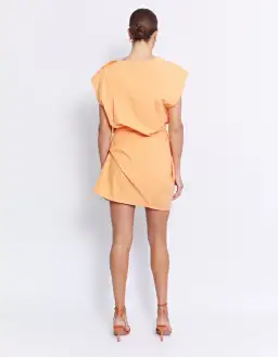 Pfeiffer Grenada Mini Twist Dress Tangerine Size 10  for rent on The Volte - image 2