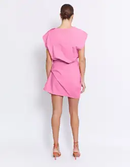 Pfeiffer Grenada Mini Twist Dress Pink Size S/Au 8  for rent on The Volte - image 2