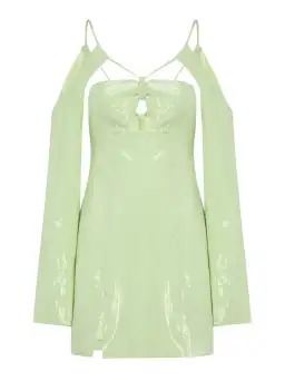 Alice McCall Night Sky Dress Lime Cream Size 8 for rent on The Volte - image 3