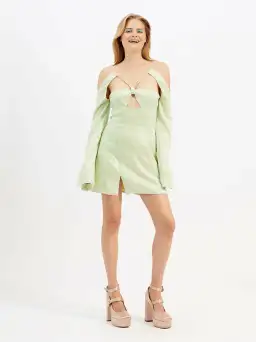 Alice McCall Night Sky Dress Lime Cream Size 8 for rent on The Volte - image 1