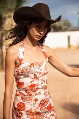 Sir the Label Noemi Halter Midi Dress Floral Size 10 for rent on The Volte - image 4