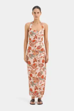 Sir the Label Noemi Halter Midi Dress Floral Size 10 for rent on The Volte - image 1