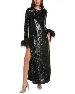 Rachel Gilbert Xanthy Gown Black Size 14