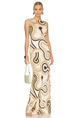 Ronny Kobo Tobi Dress in Tonal Swirl Size XS / AU 8 for rent on The Volte - image 1