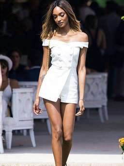 Misha Collection Carmela Playsuit (Ebony) White 8