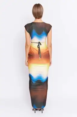 Pfeiffer Lexington Midi Dress Earth Size M / AU 10 for rent on The Volte - image 3