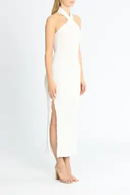 Lidee Soiree Halter Gown in White Size 12 for rent on The Volte - image 2