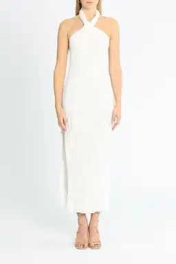 Lidee Soiree Halter Gown in White Size 8 for rent on The Volte - image 4
