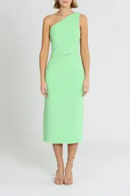 Bec & Bridge Clover Asymmetric Midi Dress in Green Size 12 for rent on The Volte - image 1