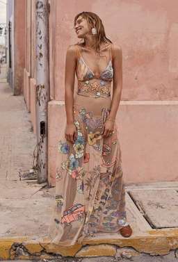 For Love And Lemons Cuba Embroidered Dress Size Small for rent on The Volte - image 2