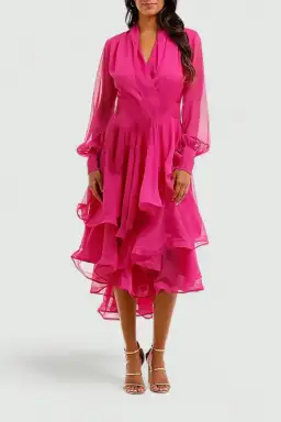 Elliatt Cuba Midi Dress in Orchid Size 12 for rent on The Volte - image 2