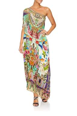 Camilla Champagne Coast Round Neck Kaftan one size