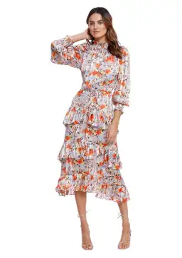 Elliatt Caseria Midi Dress Floral Size 8 for rent on The Volte - image 1