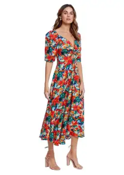 Elliatt Lexi Midi Dress Floral Size 12 for rent on The Volte - image 1