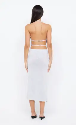 Bec & Bridge Sadie Sequin Knit Crop and Skirt Set Silver Size S / Au 8 for rent on The Volte - image 2